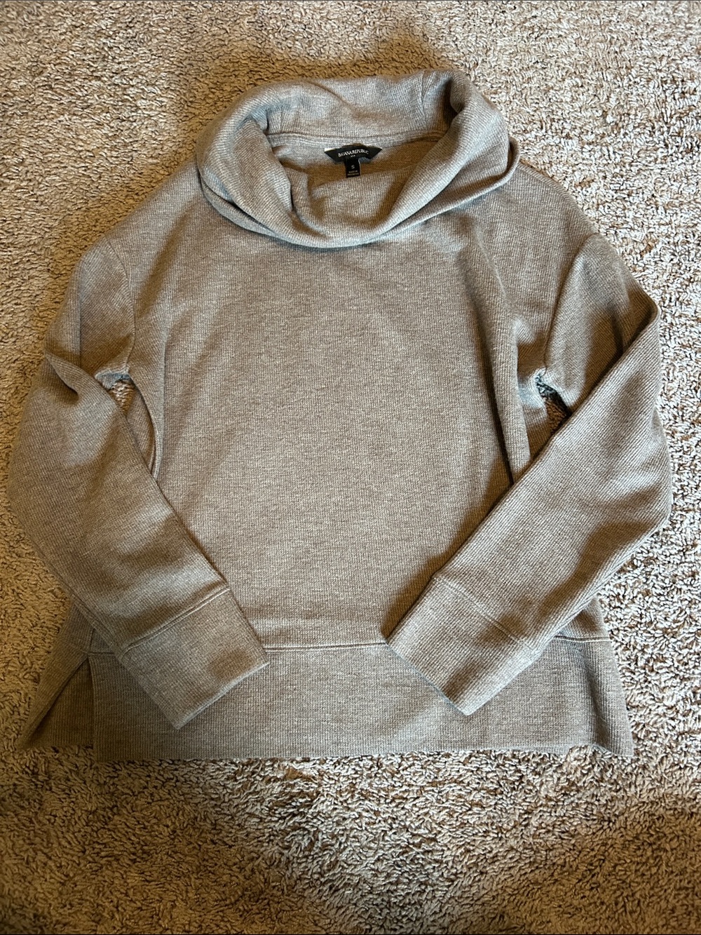 Banana Republic Taupe Cowl Neck Pullover Sweater